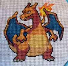 Perler patterns loom patterns cross stitch designs cross stitch patterns tous les pokemon pokemon cross stitch pixel art grid cross stitch christmas ornaments pixel pattern. Charizard Pokemon Cross Stitch Sold By Lizardlea On Deviantart