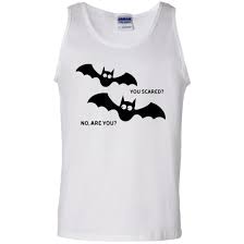 Scared Bats Funny Halloween Shirt Tank Hoodie Ls Q Finder