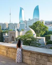 It lies on the western shore of the caspian sea on the southern side of the abseron peninsula, around the wide curving sweep learn more about baku, including its history. Pin On Azerbaijan Travel Tips