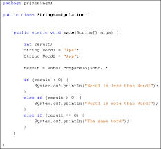 In this program, we are asking user to enter the count of strings that he would like to enter for sorting. Java For Complete Beginners Compare Strings