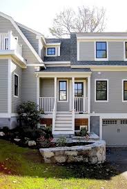 Choose exterior paint colors based on these key colors found on the exterior of your home to choose the door is black beauty sherwin williams. 43 Ideas For Design Outstanding Light Grey Exterior House Color Schemes Hausratversicherungkosten Info