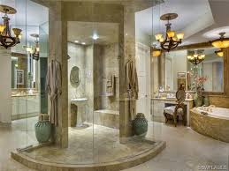 Massive Large Master Bathroom Walk In Shower With It S Own Dedicated Sink And Mirror For Shaving Bathroom Remodel Master Beautiful Bathrooms Master Bathroom