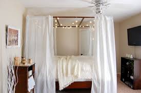 Transform a wooden ladder and some linen fabric into a rustic canopy. 10 Diy Canopy Beds Bedroom And Canopy Decorating Ideas