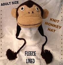 See more ideas about monkey hat, crochet hats, crochet baby. Adult Monkey Hat Knit Ski Cap Halloween Costume Japanese Anime Knitwits Brown Delux Knitwear