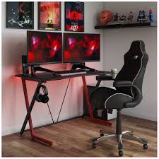 2010 gaming l shaped computer desk red res target. Spiro Gaming Desk Free Uk Delivery