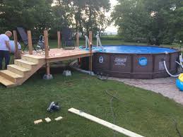 This Is Ours Wow Above Ground Pool Landscaping Backyard Pool Landscaping In Ground Pools