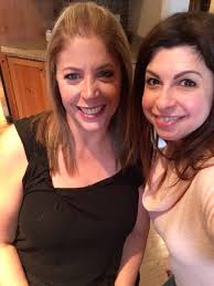 These two gorgeous gals, Stephanie Oster Hopmayer and Danielle Rueben, had  their younger sons' Bar Mitzvahs yesterday...and two years ago, we got to  see them for their older sons' Bar Mitzvahs!! Flawless