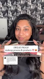 SWEAT PROOF MAKEUP TUTORIAL & PRODUCTS!!, Your skin has 2 to 4 million  sweat glands… but this makeup isn’t going anywhere. 😮‍💨🔥, This is my  sweat-proof, humidity-tested, 40°C-approved base routine, ...