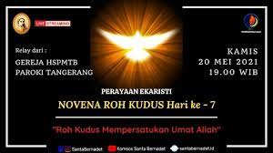 Tanda salib dan salam pengantar Live Novena Roh Kudus Hari Ke 7 20 Mei 2021 Youtube
