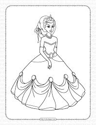 Free printable princess coloring pages. Free Printable Princess Coloring Pages
