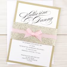Oscar Parcel With Bow Wedding Invitation Spring Wedding Invitations Sparkly Wedding Invitations Glitter Wedding Invitations