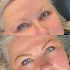 Natural eyebrow microblading for blond seniors?