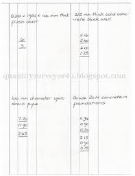 Will be covered in next blogpost. Qs Practice Introduction To Taking Off Quantities Take Off Sheet