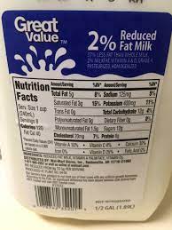 1/2 cup of 2% milk. 32 2 Milk Nutrition Label Labels Design Ideas 2020