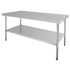 There are 6105 wood and steel table for sale on etsy, and they cost $362.42 on average. Vogue Stainless Steel Centre Table 1800mm Gl279 Buy Online At Nisbets