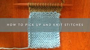Have you ever been joyfully knitting along, and your project seemed to be progressing just fine and oh no…you see that you dropped a stitch a few rows in the example below, i've dropped my stitch for 2 rows. How To Pick Up And Knit Stitches Knitting Finishing Technique Youtube