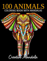 100 Animals Vol 4 Coloring Book Creative Mandala Coloring Books