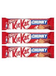 Kitkat 3x40g Chunky Baton Sklep Cena Tanio Batony Supermarket Internetowy Zakupy Z Dostawa Do Domu Candy Bar Chocolate Chunky