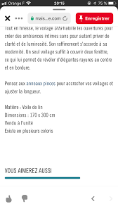 Epingle Par De De C Sur Achats S Habiller Voilage Cap Ferret