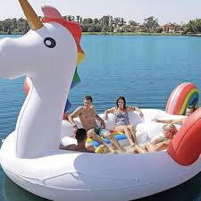 Finally A Unicorn Pool Float That S Big Enough To Fit The Entire Family Plus A Built In Cooler Summer Pool Floats Unicorn Pool Float Cool Pool Floats