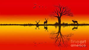 Check spelling or type a new query. Drawings Simple Landscape Paintings Sunset With Birds Nature An Digital Art By Pragya Mittal
