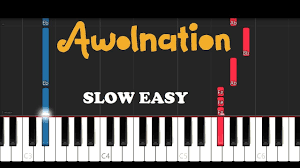 Awolnation Sail Slow Easy Piano Tutorial Youtube