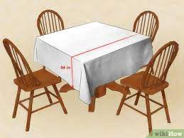 3 Ways To Choose A Tablecloth Size - Wikihow