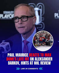 Paul Maurice claps back at Domi's disgraceful cheap shot 🚨 Detail in  comments