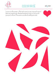 Coeur Brise En 2020 Coeur Brise Jeux A Imprimer Coeur