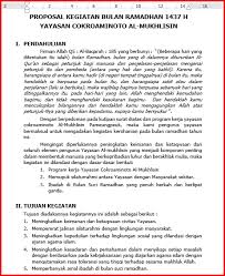 Bulan ramadhan adalah bulan yang penuh dengan kesucian dan kebajikan (hikmah). Contoh Proposal Buka Puasa Bersama Di Yayasan Doc 1 Foldersoal