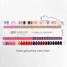 Essie Gel Couture Nail Polish Color Sample Chart Palette Display