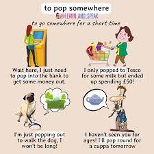 Learn English With Alice On Instagram Have You Popped Anywhere Today To Pop Means To Go Somewhere Quickly You Can Pop Out Pop In Pop Rou