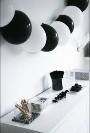 Black And White Balloons Birthday Decorations Monochrome Party Black And White Balloons Panda Birthday Party White Party Decorations