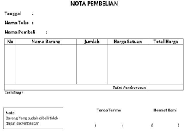 Id user id_user varchar 5 foreign key 3. Contoh Desain Nota Yang Sedang Dibutuhkan Uprint Id
