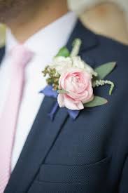 Formal Pink And Grey Garden Wedding Pink Boutonniere Blue Corsage Prom Flowers
