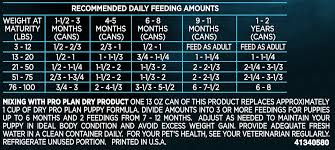 Pro Plan Puppy Large Breed Feeding Guide