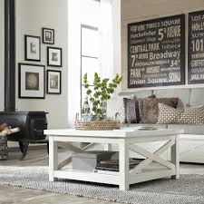 Homestyles Seaside Lodge Hand Rubbed White Coffee Table 5523 21 The Home Depot Coffee Table Farmhouse Coffee Table Coffee Table White