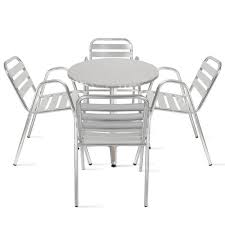 Elle est liée au divin et au naturel. Table De Jardin Ronde En Aluminium Et 4 Fauteuils Ensemble Pour Terrasse 4 Personnes Achat Vente Table De Jardin Table Ronde Alu Et 4 Fauteuils Cdiscount