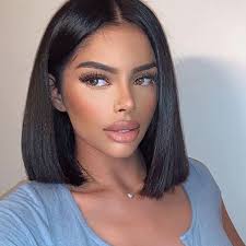 Jamie- Blunt Cut Bob Glueless Human Hair Lace Front Wig