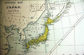 Exploring tokyo and japan, one map at a time. Original 1898 Antique Map Of Imperial Japan High Level Detail W Bright Colors 372480464
