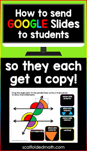 How To Send Google Slides Math Activities So That Every Student Gets A Copy Google Slides Math Google Education Math Activities