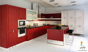مطابخ باللون الاحمر 50 تصميم مودون لإختيار ديكور مطبخك الخاص لوكشين ديزين نت