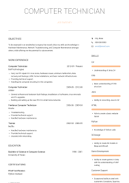 computer technician resume examples
