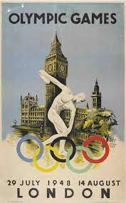 London Olympic Games 1948 Olympic Games London Poster London Olympic Games