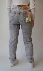 Buy levi's women's black levis 501 crop. Levi S 501 Deadstock Denim 33 Waist Gray Stonewash Etsy Levi Denim High Rise Jeans