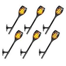 Cyberdax Solar Torch Light Outdoor Indoor Fire Dancing Tiki Style Flickering Flames Solar Tiki Torch Torch Light Best Solar Lights