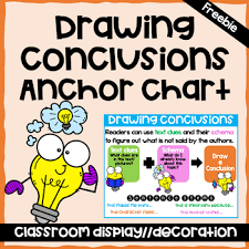Drawing Conclusions Anchor Chart Worksheets Teaching Resources Tpt Hierarchy of website extensions for research. drawing conclusions anchor chart