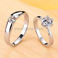 Most Beautiful Rings Princesscutengagementrings Couple Ring Design Couple Wedding Rings Diamond Wedding Bands