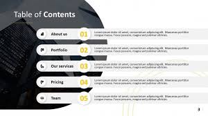 Contents top free corporate powerpoint templates many of these slides are designed by 24slides, a team of over 120 presentation designers. Creative Table Of Contents Template Free Powerpoint Template