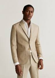 Inc mens suit vest beige size small s botanical button down slim fit $59 045. The Suit Jacket Flax Beige Tonny Simon Abkarian In Romance Season 1 Spotern